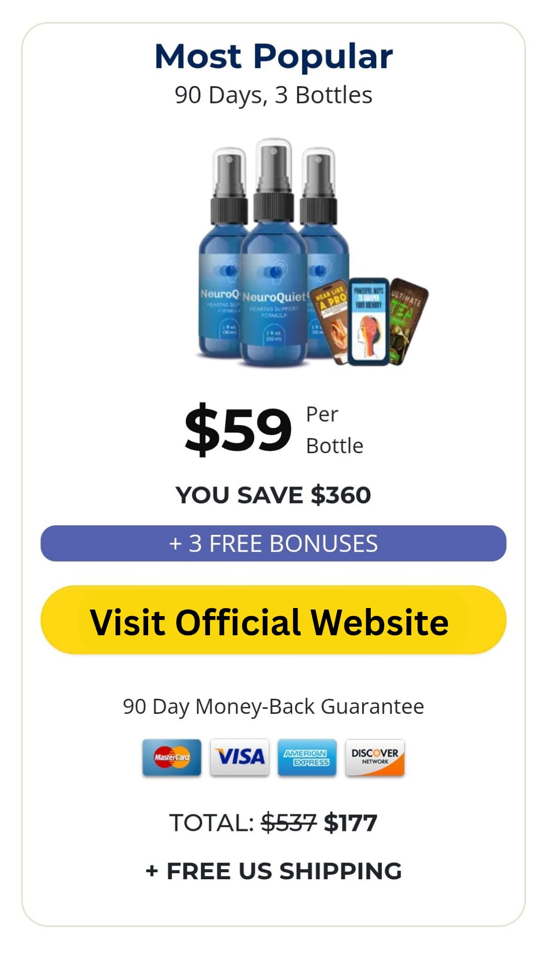 NeuroQuiet Hearing Support Formula