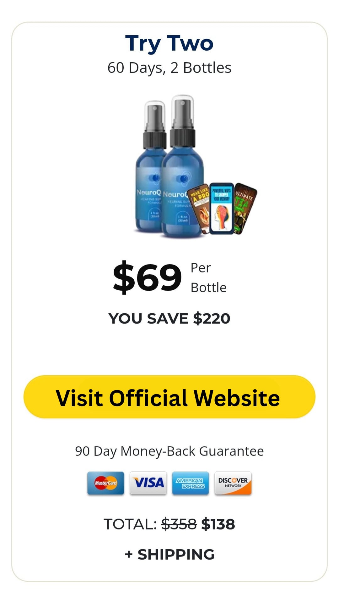 NeuroQuiet Hearing Support Formula